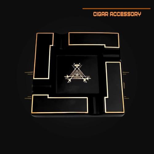 طفاية سيجار فاخرة مربعة بتصميم هندسي مونتي كريستوا