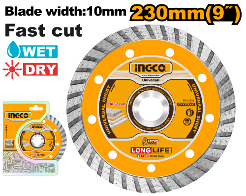 9-Inch / 230mm Closed Turbo Granite Cutting Disc,...