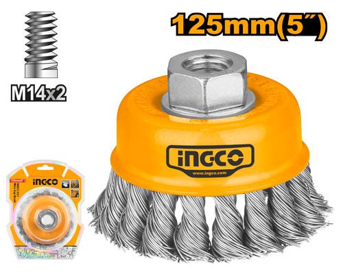 فرشاة اسلاك جدل كأس 5 بوصة 125 ملم