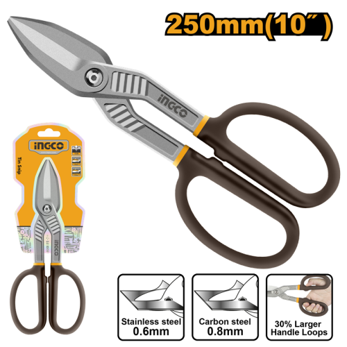 10-inch aviation tin snips with rubber handle – IN...