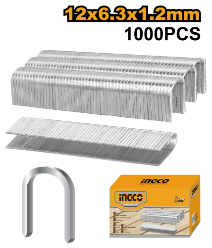 دبابيس دباسة 12ملى حرف يو - 1000 قطعة