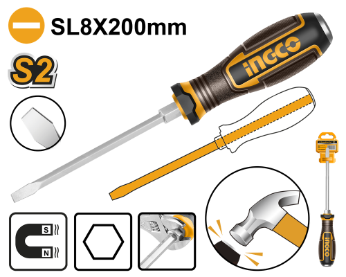 Magnetic Phillips impact screwdriver 200 mm, avail...