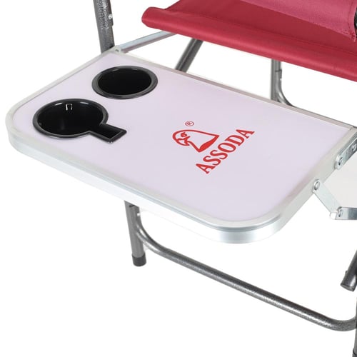 كرسي رحلات وبحر بخامة القماش ملحق بطاولة جانبية قا...