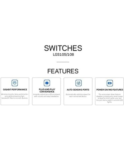 Swich linksys 8_port Gigabit