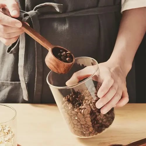 ملعقة بن من خشب الجوز - مقاسات متعددة | Spoon Wood