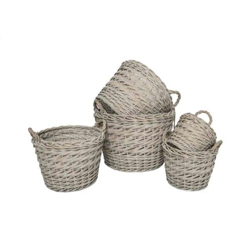 سلة من الخوص الراتان – 5 مقاسات مختلفة حديقة السوس...