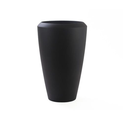 حوض نباتات بلون فحمي أسود – بولي إيثيلين متين – مت...