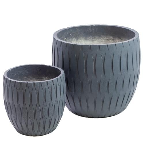 حوض فايبر رصاصي بيضاوي