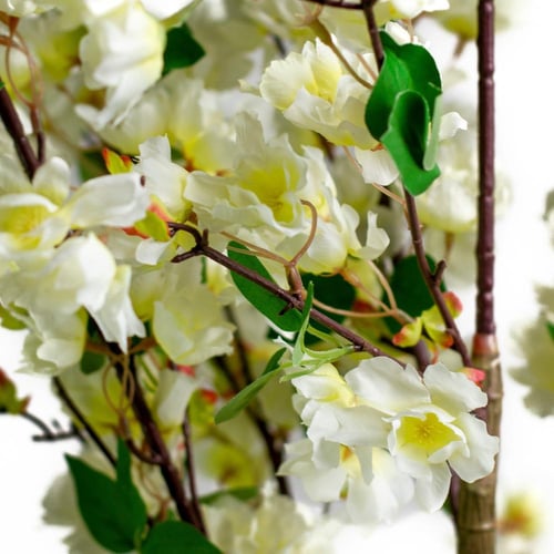 شجرة أزهار كرز صناعية بورد أبيض – ارتفاع 180 سم