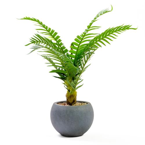 نبات سرخس صناعي مع حوض فايبر ارتفاع 85 سم