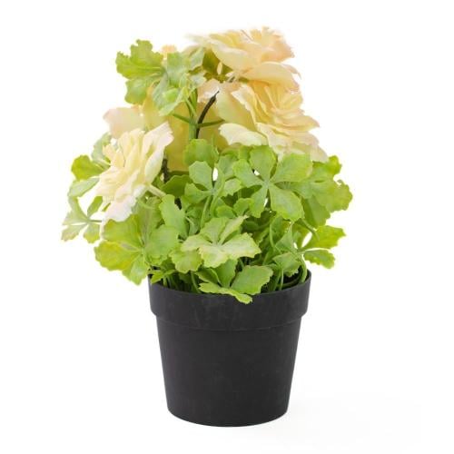 نبتة صناعية – أصيص بلاستيك صغير للمكتب أوراق متعدد...