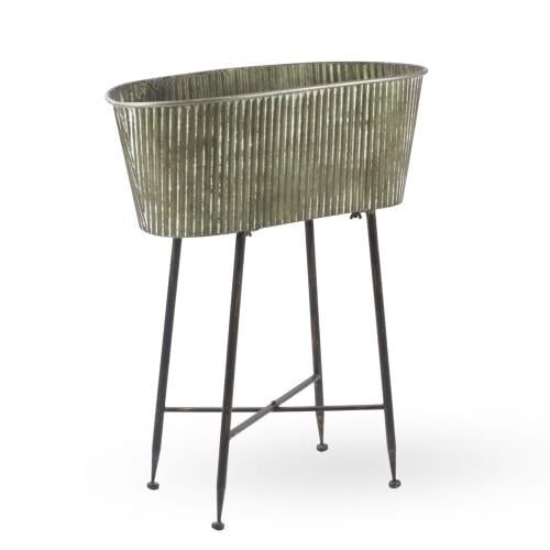 حوض نباتات ديكوري للنبات الصناعي الداخلي – فضي، من...