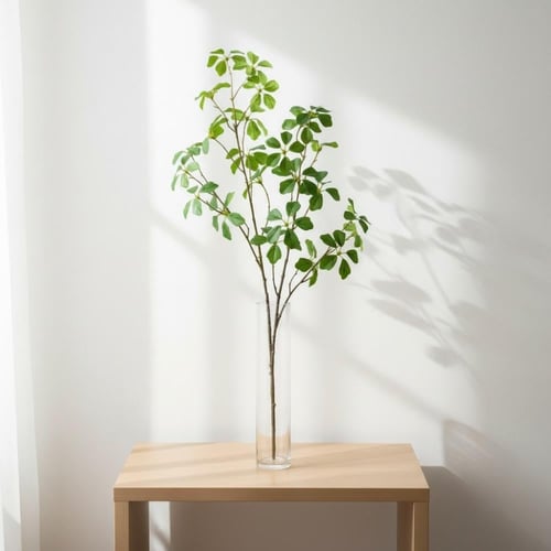 عود شجرة الجنكة 114 سم الاصطناعية البلاستيكية نبات...