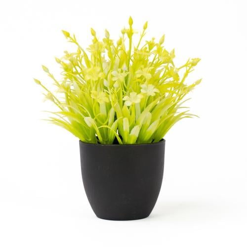 وحدة عشب صناعية ديكورية صغيرة – لون أصفر أو أخضر أ...