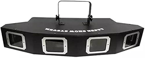 ليزر 4 عدسه مقوس باللوان مميزة RGBW