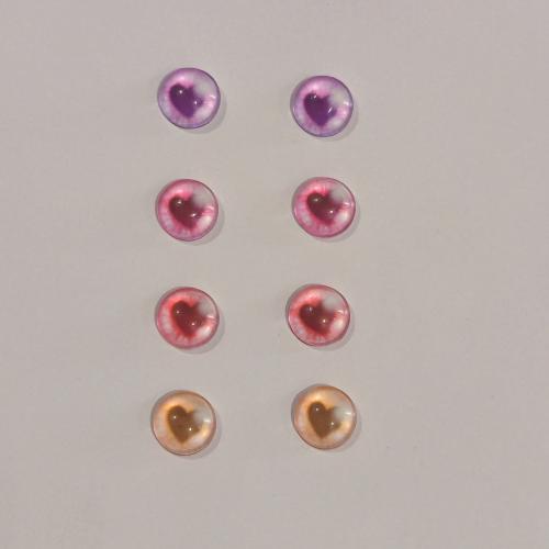 Pink hearts 8mm