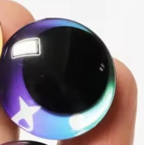 Eyes with a 20 ml support, purple and blue