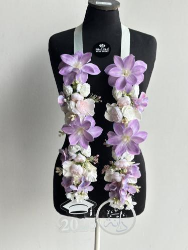 Purple graduation capless gown