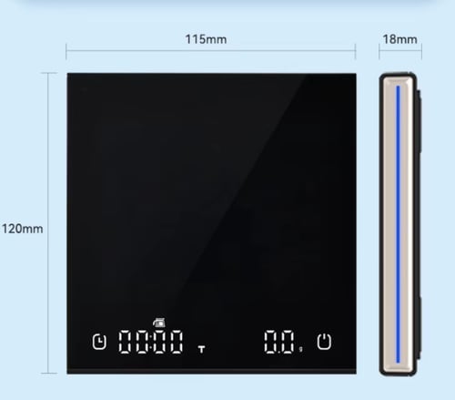ميزان عصري بتصميم انيق - اسود و ابيض | Smart Scale...