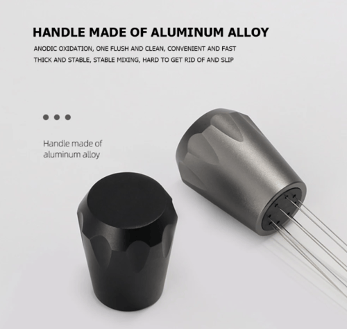 مفكك تكتلات القهوة بمقبض معدني - الوان متعددة