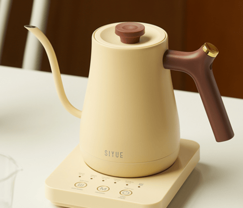 غلاية بمقبض خشبي 800 مل - الوان متعددة | Electric...