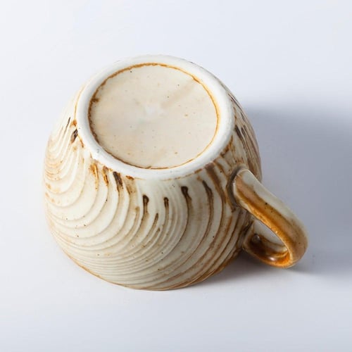 كوب قهوة أثينا مع صحن 210 مل – كوب لاتيه سيراميك ف...