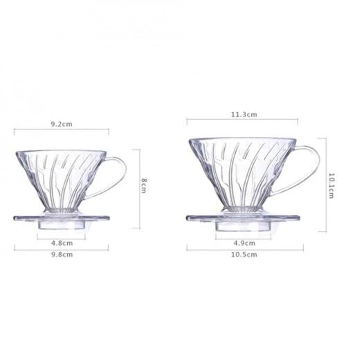 قمع تقطير V60 بلاستيك - مقاس 01 - 02 | Coffee Drip...