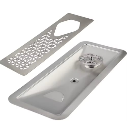 رينزر فضي لغسل أكواب القهوة 60×24 سم Silver Glass...