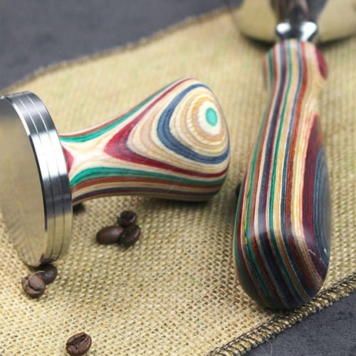 بورتافلتر مكشوف 54 ملم 3 عيون بمقبض خشبي فاخر