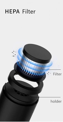 مكنسة بار لاسلكية قوة شفط عالية | لون اسود