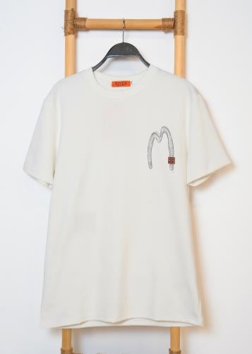 تيشيرت رجالي كاجوال بلون أبيض سكري