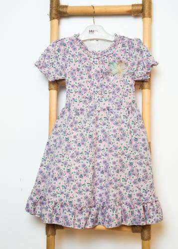 فستان "زهور البنفسج الناعمة