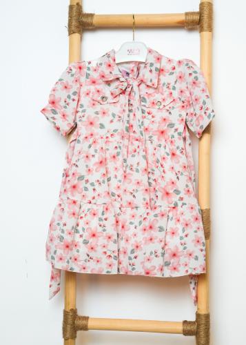 فستان بناتي زهور الكرز