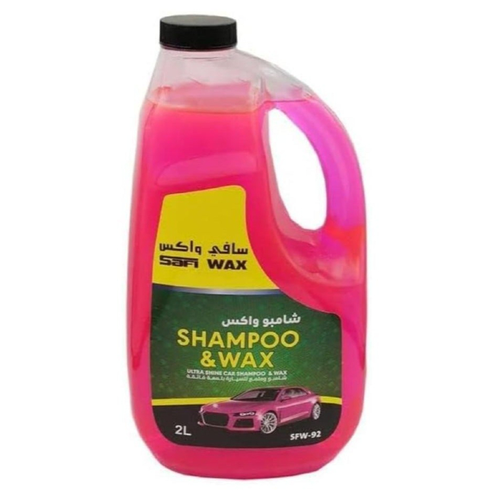 شامبو و واكس 2 لتر وردي من سافي واكس