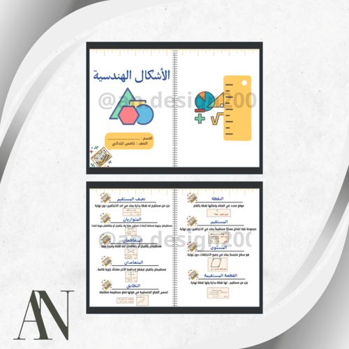 مطويات رياضيات خامس الترم الثاني