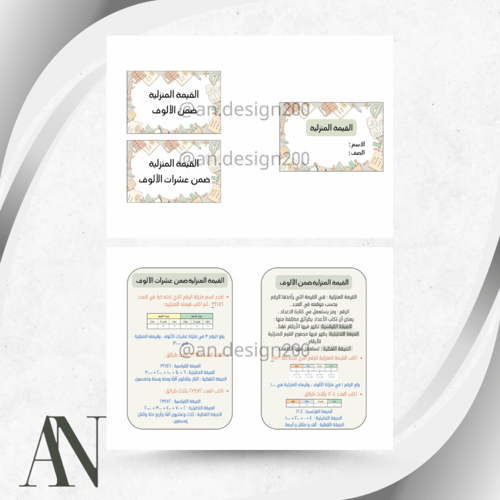 مطويات الرياضيات ثالث الترم الاول كامل