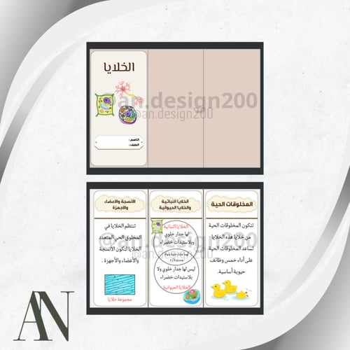 مطويات علوم رابع | الترم الاول