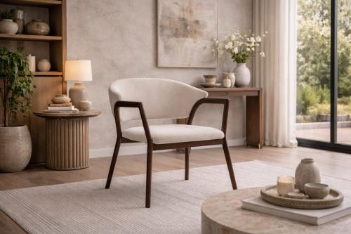 كرسي أنيق قماش - بعدة ألوان