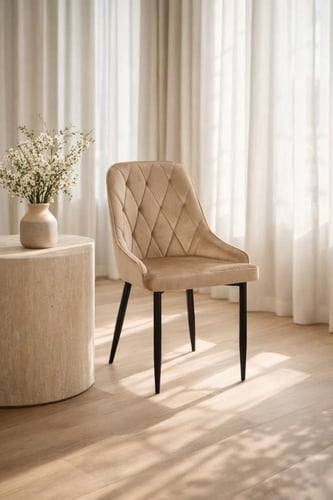 كرسي مخمل مفرد -بعدة ألوان