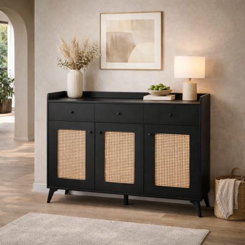 دولاب متعدد الأغراض - لون أسود