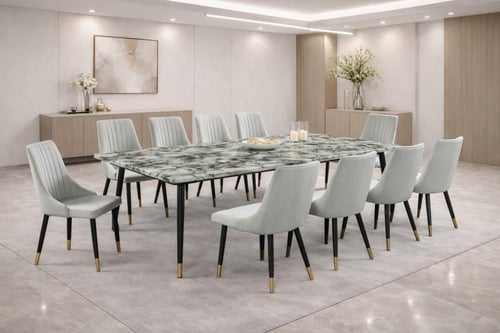 طاولة طعام رخام بتصميم راقي-بعدة ألوان