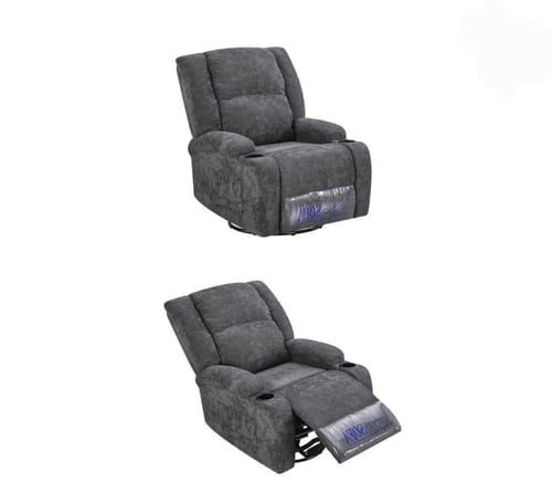 كرسي استرخاء هزاز دوار راحة مثالية بتصميم عصري-بعد...