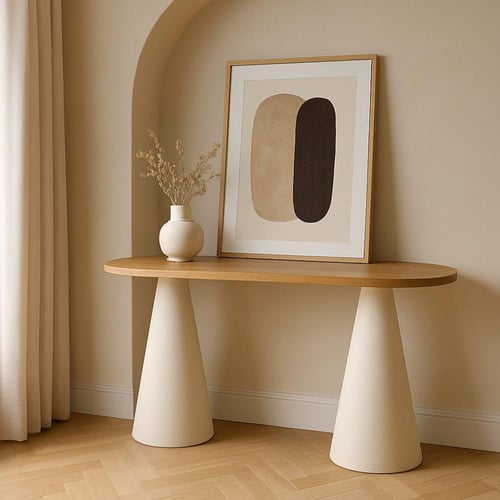طاولة كنسول خشبية بتصميم حديث - بعدة الوان