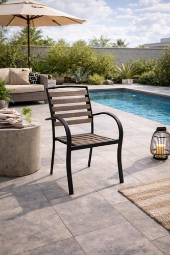 كرسي خشب مفرد -بعدة ألوان