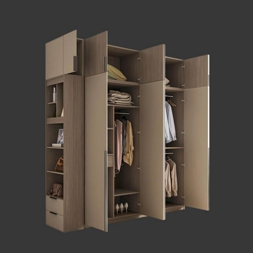 خزانة الملابس ديفرنت بأبواب خشبية من اخشاب