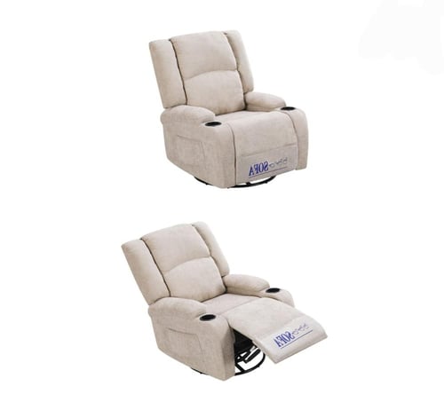 كرسي استرخاء هزاز دوار راحة مثالية بتصميم عصري-بعد...