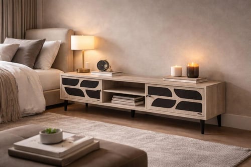 طاولة بلازما خشبية بتصميم عصري وعملي-بعدة ألوان