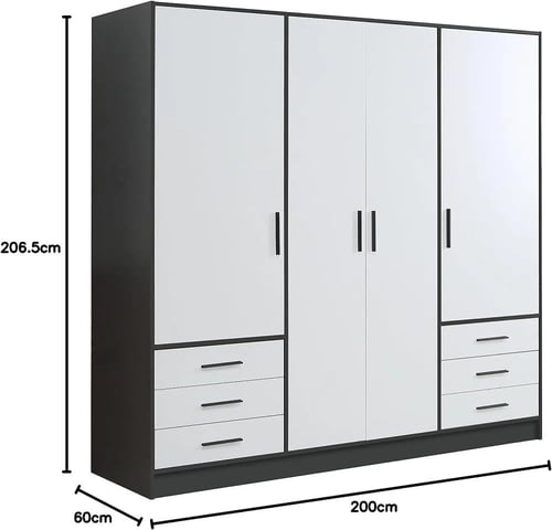 خزانة الملابس ريد بأبواب خشبية من اخشاب