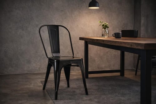 كرسي حديد مفرد-بعدة ألوان