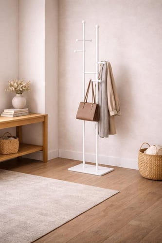 علاقة ملابس أرضية معدنية-بعدة ألوان